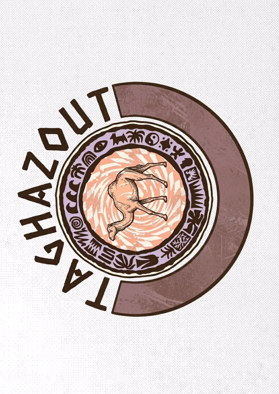 Postcard 6 — Taghazout camel emblem design