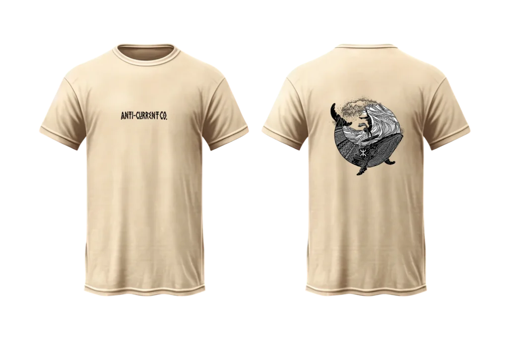 Anti-Current Co. Atlantic Leviathan T-Shirt | Amazigh Tribal Surf Graphic Tee