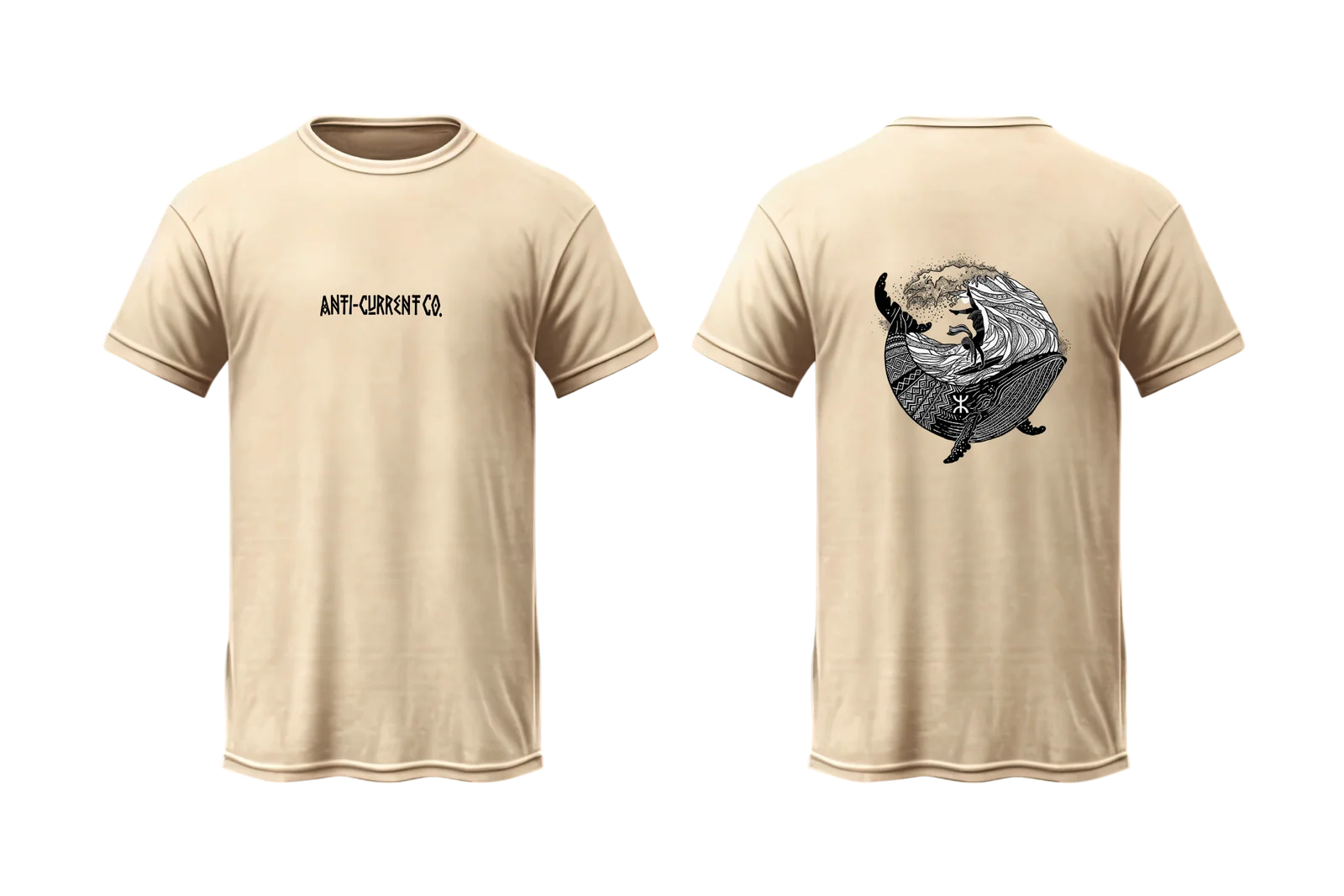 Anti-Current Co. Atlantic Leviathan T-Shirt | Amazigh Tribal Surf Graphic Tee